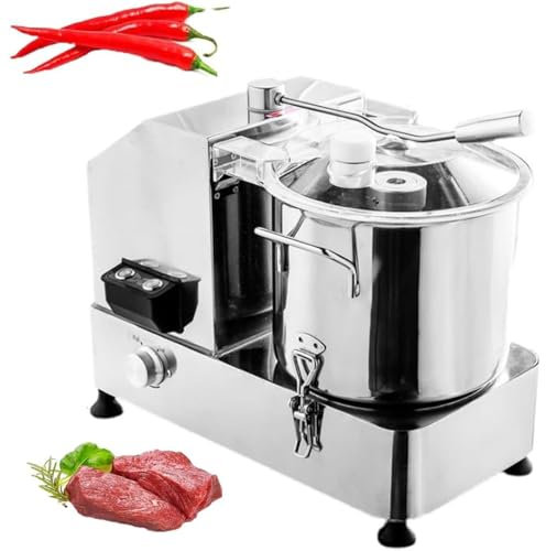 QYOEGSQ Commercial Food Processor,6L/9L/12L Multifunctional Electric Vegetable Cutter,Electric Food Grinder Cutter Mixer,750/1500W Heavy Duty Vegetable Meat Chopper,for Meat Vegetable Fruit(12L)