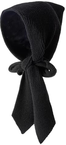 JAWSEU Damen Stricken Beanie Warmer Kapuzenschal, Multifunktionale Kapuzenschal 2 in 1 Schal mit Kapuze, Modisch Balaclava Strickmütze Sturmhaube Warme Wintermützen für Outdoor Sportarten