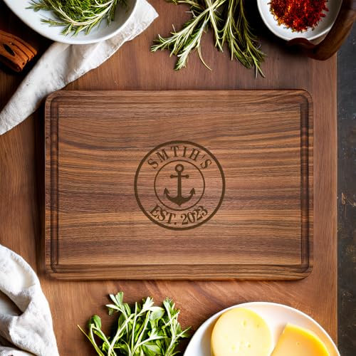 Personalized Cutting Board | personalized charcuterie board | Acacia Cutting Board | custom cutting boards wood engraved | wedding Gift | Gift Idea for Bridal Shower & Housewarming Gift