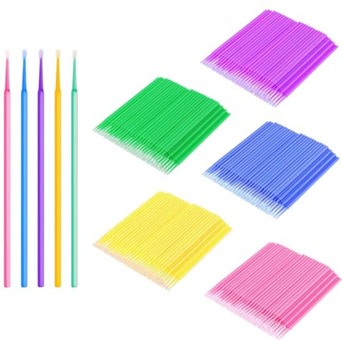 250 Pièces Pinceaux de Retouche pour Peinture de Voiture,Retouche Pinceaux Micro Applicateurs de Coton-Tige Jetables pour Réparation de Peinture Automobile,retouche peinture voiture