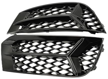 Waben-Nebelscheinwerfer-Abdeckung, wasserdicht, unterer Stoßfängergrill, schmutzdicht, Nebelscheinwerfer-Netzabdeckung, kompatibel for Audi A3 2017 2018 2019 2020