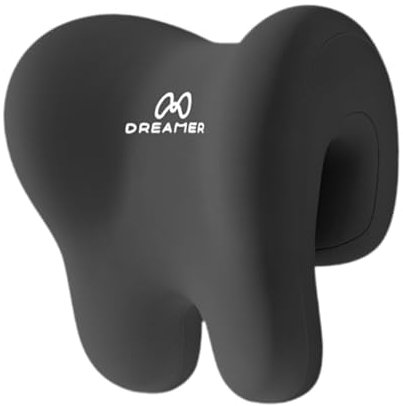 MotiveTech Neck Support Pillow for Desk and Car Gaming 25x18x26cm Universal Accessory, Black