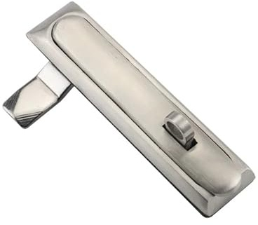 Commercial 304 Stainless Steel Hanging Lock for Distribution Box Control Cabinet Industrial Machinery Equipment Flat Lock 1Pcs