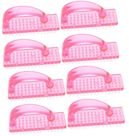 Baluue 8pcs Manicure Brush Fingernail Cleaning Dust Brushes for Household Nail Care Simple Nail Manicure Tools