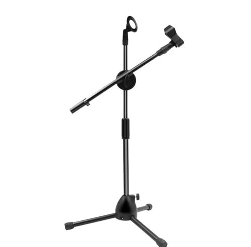 Pie De Micrófono Soporte de micrófono portátil trípodes escritorio ángulo ajustable con soporte Clips for soportes pie