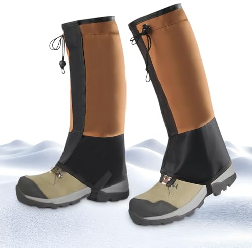 Polainas – Manta impermeable ajustable – Polainas para actividades al aire – Para hombres y mujeres para botas de senderismo para nieve e invierno para senderos para escalada para esquí