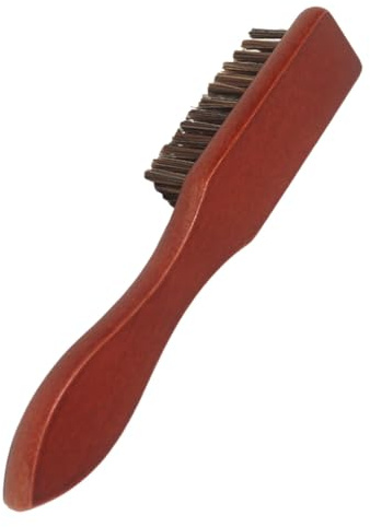 TOGEVAL Bartbürste zur Haar und Schnurrbartpflege mit Geschmeidigen Nylonborsten Retro für Männer für Heimgebrauch und Friseure