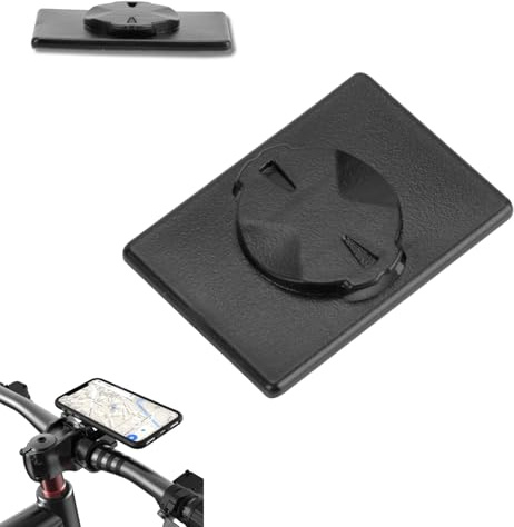 Hominas Adaptador de soporte para teléfono y bicicleta para Garmin Edge, autoadhesivo, con cierre de palo fijo para bicicleta de carretera, MTB, excursiones