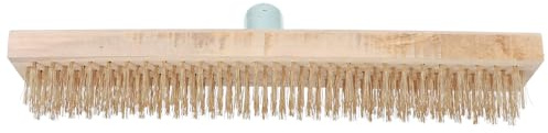 Adorainbow Spazzola per Rimozione Muschio in Filo D’acciaio da 30 Cm senza Manico, Spazzola Diserbo per Giardinaggio, Accessorio Pulizia Cortile per Rimuovere Muschio Ostinato