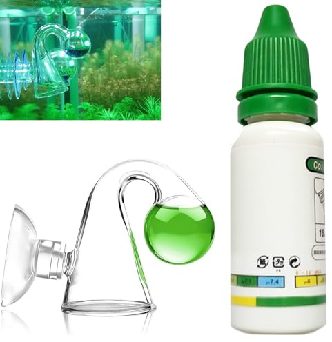 CO2 Test Acquario,Prova di CO2 per Acquario,Aquatic Co2 Checker,per un Monitoraggio Preciso Degli Acquari D'acqua Dolce