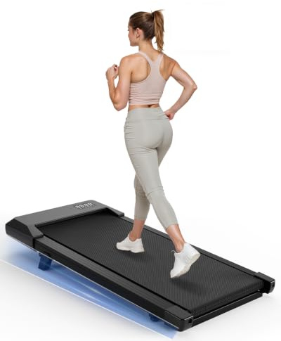 Copant Tapis de Marche, Tapis de Course avec LCD Écarn, 2.5 HP Walking Pad avec APP &Télécommande，Charge Max 136 kg, 1.5-6km/h pour Domicile ou Bureau