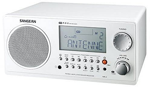 Sangean Digital Table-Top Radio Portable Digital White - radios (Portable, LCD, Digital)