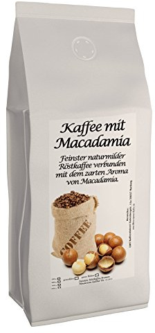 Aromakaffee - aromatisierter Kaffee Macadamia, 500 g ganze Bohnen - Spitzenkaffee - Schonend Und Frisch In Eigener Rösterei Geröstet