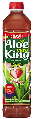 OKF Aloe Vera King Sabor Fresa 1,5 L (Paquete de 12) 500 ml