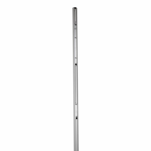 Sport-Thieme Volleyballpfosten | DVV 2 | Wettkampf geeignet, stabile Ausführung, Netzhöhenmarkierung | ø 83 mm, 300 cm, 32 kg | Silber | Für Bodenhülsen, Aluminium