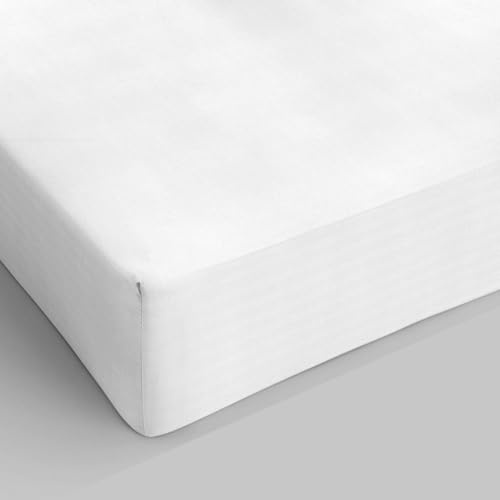 Lenzuolo Sotto MAX COLOR con Angoli Elasticizzati da 25 cm Letto Matrimoniale 170x200 cm, 100% Cotone Made in Italy - Tinta Unita BIANCO