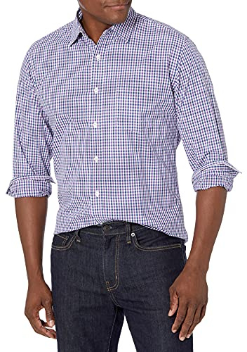 Amazon Essentials Homme Chemise en Popeline à Manches Longues, Style Décontracté, Coupe Standard
