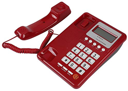 Landline Telephone with Landline Connection, Portable Desktop DTMF/FSK Corded Real Time Phone with Caller ID Display, Callback, Call Recording, Hands-Free Phone for Home Users/Office/Hotel