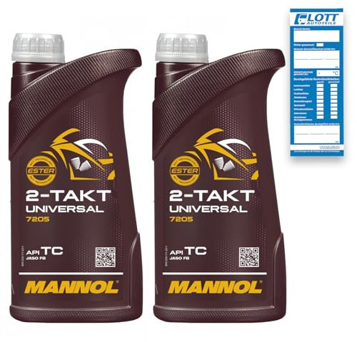 MANNOL 2X 1 Liter API TC UNIVERSAL 2-Takt Motoröl hochwertiges Öl Mineralölbasis