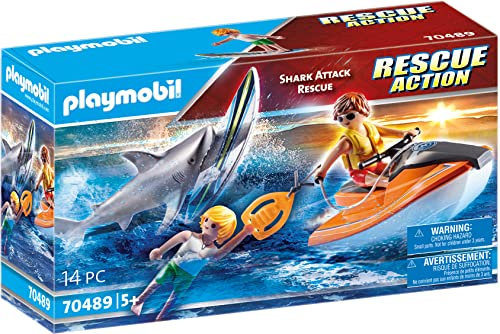 PLAYMOBIL Shark Attack and Rescue Boat