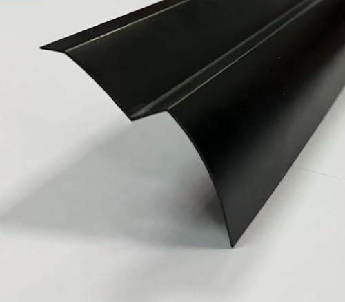 BMD Halteleiste für Noppenbahn | 1 Meter | Grundmauerschutz | 20 Stück | schwarz | PVC Kunststoff | Abschlussprofil