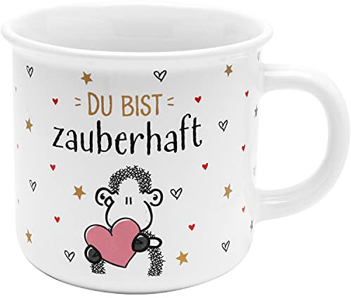 Sheepworld Tasse mit Motiv Du bist zauberhaft | Kaffeetasse, 38 cl, in Geschenkbox | Geschenk Liebe, Valentinstag | 47334