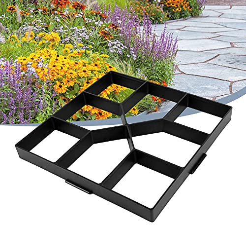 ZhiLianZhao DIY Pflasterform Gehweg Betonpflaster, Betonform Pflasterform Gehweg, Einfach zu Verwenden, für Garten, Garagenwege, Kopfsteinpflaster Pflastersteine