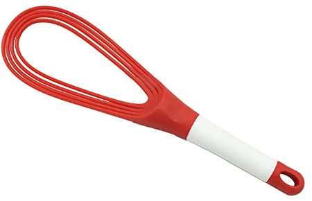 SagaSave Fouet plat, rotation à 360 degrés, 2 en 1, 29 x 7,5 cm, pour mélanger, fouetter, battre