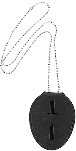 MAGICLULU Ausweishalter Mit Gürtelclip Aus Robustem Pu Leder Und Aluminiumlegierung Schutzhülle Für Arbeitsausweis Namensschild Sicherheitsausweis Kompakt Leicht Für Büro Und Outdoor