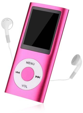 MP3 Player, 1.8in Display Portable Music Player, Support up to 64GB Memory Card, MP3/WMA/FLAC/APE/AAC/OGG/ACELP, for Students Running Walking, Earphones Included,