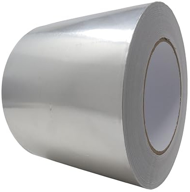 gws Aluminiumklebeband ist ein flexibles Band mit 30 µ Aluminiumfolie und Acrylatkleber, perfekt für gewölbte Oberflächen und dauerhafte Anwendungen (1, 50 m x 100 mm)