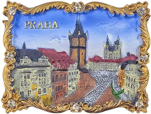3D-Kühlschrankmagnete in Prag, die Tschechische Republik, Reise-Souvenir, Zuhause, Küche, Kühlschrank, Dekoration, Magnete, Andenken, Handwerk
