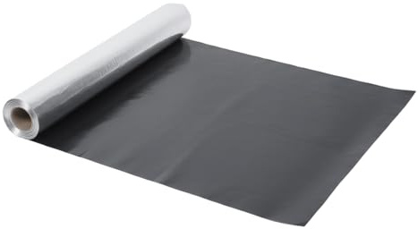 Nisorpa Asphalt Roofing Repair Roll, Bitumen Waterproof | 1M x 10M,Self-Adhesive Aluminum Foil Roof Protector Underlayment Roll UV Resistant for Sheds Walls Floors Lofts