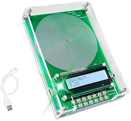 Giyofom Generatore di frequenza personalizzato V2, Generatore di risonanza SchumannWave 7.83Hz 0.01Hz~20000Hz Sinusoidale Regolabile C
