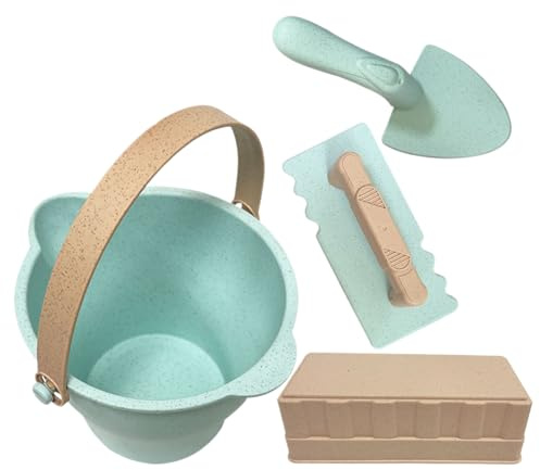 Beach Toy Set, Kids Sand Play Kit, Buckets Shovels Molds, Mesh Bag Included, Outdoor Sandbox Tools Collection, Ideal for Summer Vacation, Poolside, Garden, Travel, Toddler Fun Use