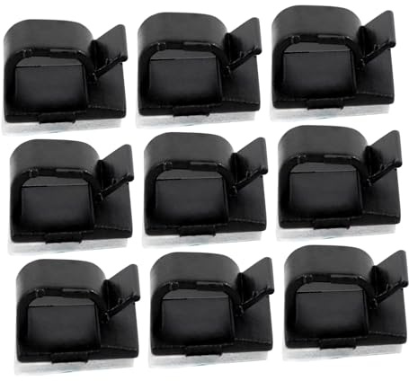 SMASOLO 50pcs Large Self-Adhesive Cable Clips with Strong Tape Wire Organizer for Earphone Audio Network Cables Easy Installation for Indoor Outdoor Use