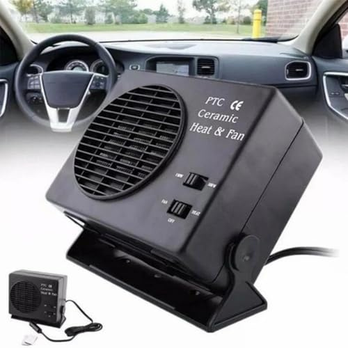 SYFFWZH Radiateur soufflant de Voiture, 300 W, 12 V, en céramique, pour Chauffer la Voiture, Le Pare-Brise et Le Chauffage des vitres