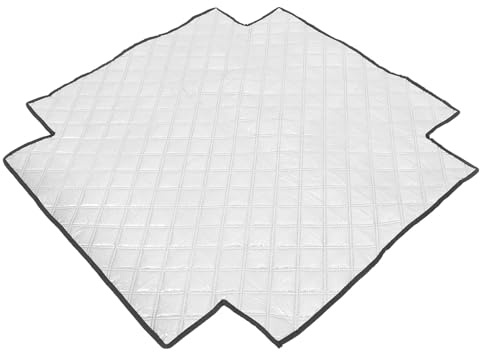DIYEAH Housse Extérieure Facile à Nettoyer pour Réfrigérateur Protection Isolante Imperméable Argentée en Tissu Oxford et Feuille D'aluminium Usage Polyvalent pour Maison