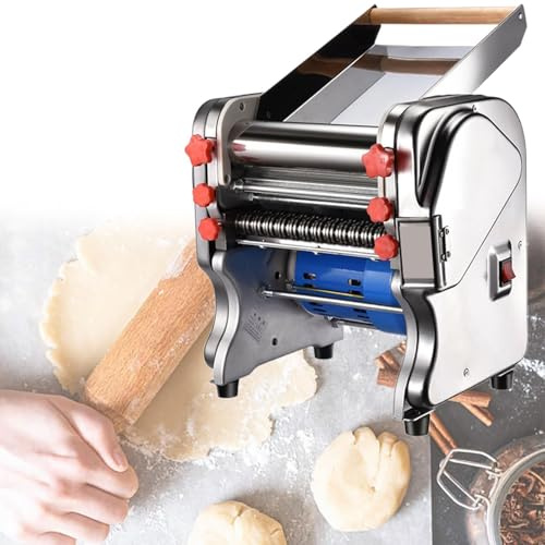 Macchina Professionale Per Pasta Dei Ravioli, 220V 750W, Macchina Elettrica Automatica Per Sfoglia, Sfogliatrice In Acciaio Inox, Per Casa E Ristorante, Gradi Spessore Regolabili(200-Kneading type)