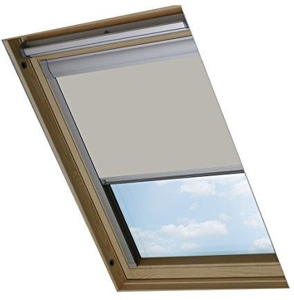 Bloc Skylight Blind per finestre da Tetto Fakro Blockout, PVC, Pietra pallida, 90x15x7 cm