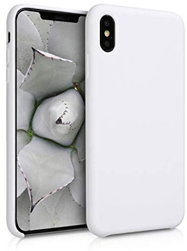 kwmobile Housse Compatible avec Apple iPhone XS Max Coque - Housse de téléphone Protection Souple en TPU Silicone - Blanc