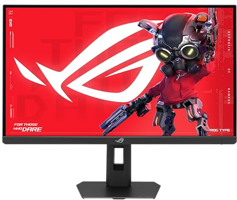 ASUS ROG Strix 5K XG27JCG Gaming Monitor (27 Zoll 5120x2880, 180Hz (OC), 0,3ms (min.), Fast IPS, Dual Modus (180Hz(OC) oder QHD 330Hz), Extreme Low Motion Blur Sync, Stativgewinde, HDR, Aura Sync)