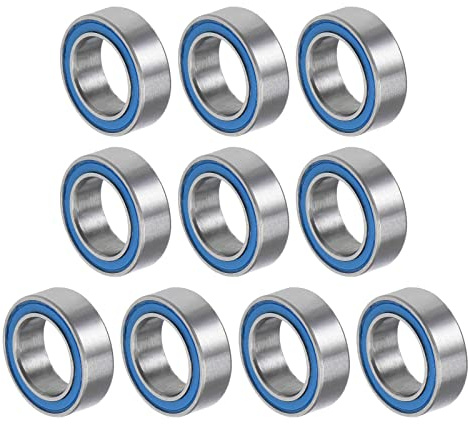 QUARKZMAN MR85-2RS Kugellager 5x8x2,5mm Chromstahl 10Stk | Doppelt versiegelt für Maschinen und Werkzeuge Gute Tragfähigkeit