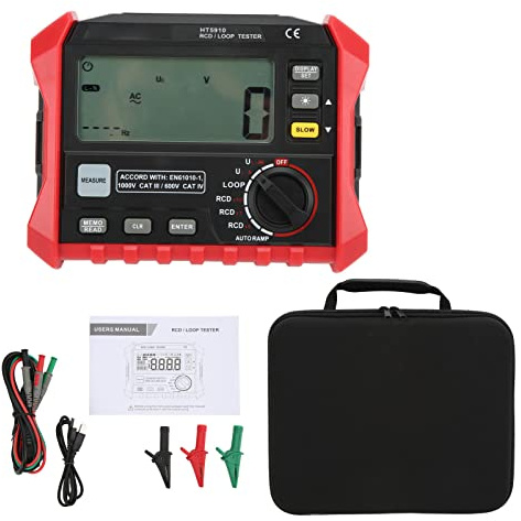 Hyuduo Tester di Resistenza di Isolamento Digitale HT5910 Tester Elettrico Multifunzionale ABS per la Misurazione della Corrente di Tensione del Circuito dell'interruttore di Dispersione