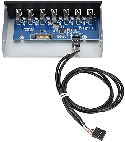 Internal Usb Hub 2.0,5.25 Bay Usb 2.0,In,Computer Accessories Peripherals Usb Hub Box Panel 7 Port Usb2.0 Lossless Data Transmission Usb Hub Drive Panel