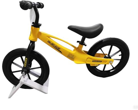 GASLIKE Draisienne 14 pouces pour enfants de 3 à 6 ans, guidon et selle réglables en hauteur, cadre en magnésium, pneus gonflables, plaque nominative et support, vélo pour enfants pour l'extérieur et