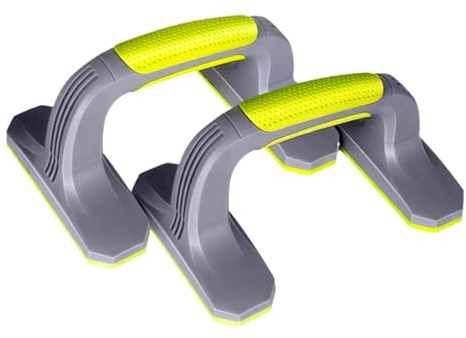 Mango de empuje – Barra de soporte de mano de 20 x 9 cm, reducción de la fatiga del ejercicio, equipo de soporte antideslizante para entrenamiento muscular con asas ergonómicas, soporte de flexiones
