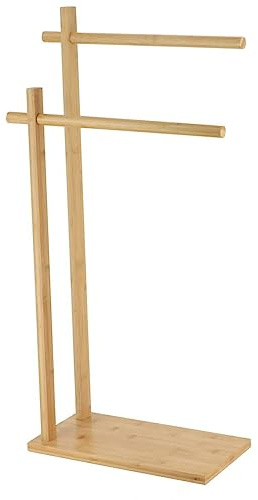 Tendance - Porte serviettes bambou 2 barres - bambou