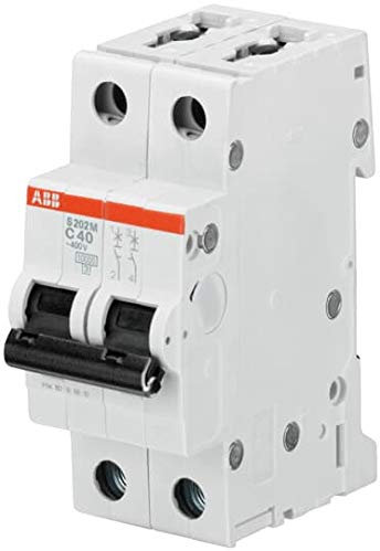Abb-entrelec s200m-k - Interruptor magnetotermico s202m-k 16a bipolar 2 módulos