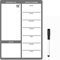 TMS A4 Weekly Meal Planner for Fridge | Magnetic Whiteboard Calendar and Shopping List | Use for Food Prep and Family Planning | Dry Wipe Memo Board for Kitchen | Made in The UK [30 x 21cm]